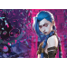 Arcane-Jinx Graffiti Style Anime LED Light Painting
