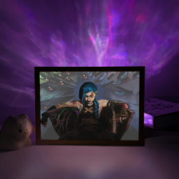 Arcane-Jinx Silhouette Rain Effect Scene-LED Light Painting