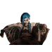Arcane-Jinx Silhouette Rain Effect Scene-LED Light Painting