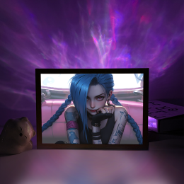Arcane-Jinx Cute Portrait On Sofa Scene-LED Light Painting