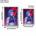 Arcane-Jinx Dark Red Neon Effect Anime-LED Light Painting
