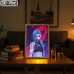 Arcane-Jinx Dark Red Neon Effect Anime-LED Light Painting