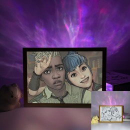 Arcane-Ekko & Powder Cute Selfie Scene-LED Light Painting