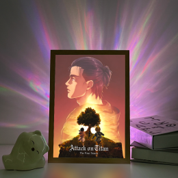 Attack on Titan-Eren&Childhood Trio Sunset Scene LED Light