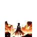 Attack on Titan-Eren Yeager Breach Fire&Smoke Scene-LED Light Attack on Titan-Eren Yeager Breach Fire&Smoke Scene-LED Light