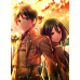 Attack on Titan-Eren&Mikasa Warm Sunset Scene-LED Light