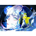 Cyberpunk Edgerunners-David & Lucy Space Helmet Galaxy Scene Cyberpunk Edgerunners-David & Lucy Space Helmet Galaxy Scene