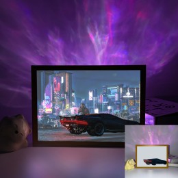 Cyberpunk Edgerunners-Night City Cyberpunk Sports Car Scene