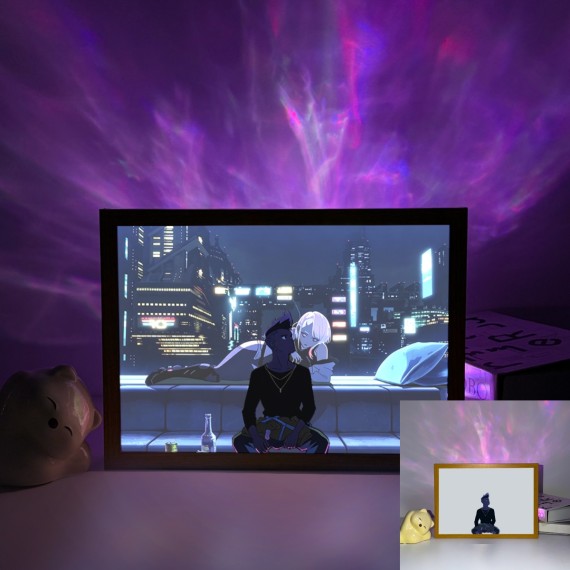 Cyberpunk Edgerunners-David & Lucy Night City Romantic Scene Cyberpunk Edgerunners-David & Lucy Night City Romantic Scene