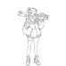 Cyberpunk Edgerunners-Rebecca Gun Collection Cartoon Scene