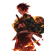 Demon Slayer-Tanjiro Kamado Hinokami Kagura Effect Scene