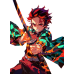 Demon Slayer-Tanjiro Kamado Flame Sword Strike Action Scene