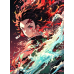 Demon Slayer-Tanjiro Kamado Water&Fire Combined Scene