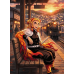Demon Slayer-Rengoku Kyojuro Sunset Train Station Scene