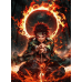 Demon Slayer-Tanjiro Kamado Flame Ring Burst Strike Scene