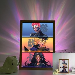 Demon Slayer-Upper Moon Trio Split Frame Anime Scene