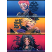 Demon Slayer-Upper Moon Trio Split Frame Anime Scene