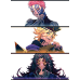 Demon Slayer-Upper Moon Trio Split Frame Anime Scene