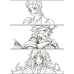 Demon Slayer-Upper Moon Trio Split Frame Anime Scene