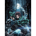 Demon Slayer-Tanjiro Kamado Water Moonlight Forest Scene
