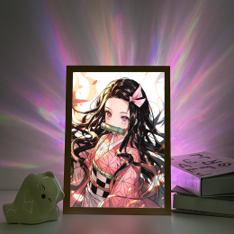 Demon Slayer - Nezuko Soft Sakura Glow Anime Scene