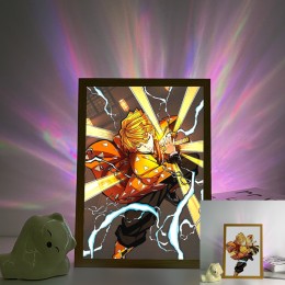 Demon Slayer - Zenitsu Clash Thunder Effect Anime Scene