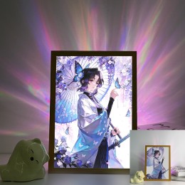 Demon Slayer - Shinobu Wisteria & Butterfly Glow Anime Scene
