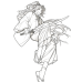 Demon Slayer - Yoriichi Crimson Moon & Sakura Anime Scene