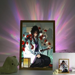 Demon Slayer-Tsugikuni Yoriichi Moonlit Floral Scene