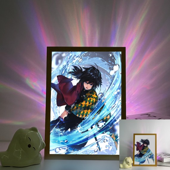 Demon Slayer - Giyu Water Breathing Vortex Slash Anime Scene Demon Slayer - Giyu Water Breathing Vortex Slash Anime Scene