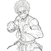 Demon Slayer - Akaza Demon Battle Power Effect Anime Scene