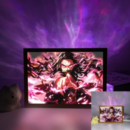 Demon Slayer-Nezuko Blood Demon Art Pink Burst Anime Scene
