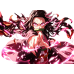 Demon Slayer-Nezuko Blood Demon Art Pink Burst Anime Scene