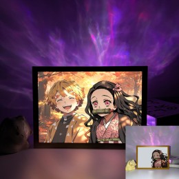 Demon Slayer - Zenitsu & Nezuko Autumn Maple Moment Scene