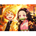 Demon Slayer - Zenitsu & Nezuko Autumn Maple Moment Scene
