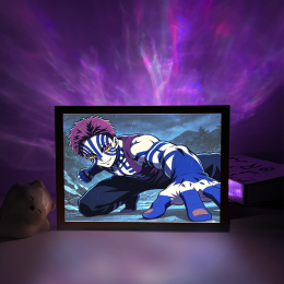 Demon Slayer-Akaza Night Mountain Forest Demon Battle Art