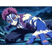 Demon Slayer-Akaza Night Mountain Forest Demon Battle Art