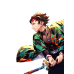 Demon Slayer-Tanjiro Kamado Fire&Water Breath Combined Scene Demon Slayer-Tanjiro Kamado Fire&Water Breath Combined Scene