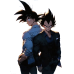 Dragon Ball - Goku & Vegeta Sunset Ocean Suit Scene