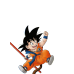 Dragon Ball - Kid Goku & Shenron Classic Anime Scene