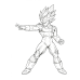 Dragon Ball - Vegeta Super Saiyan Power Clash Anime Scene