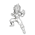 Dragon Ball - Vegeta Blue Evolution Burst Effect Anime Scene Dragon Ball - Vegeta Blue Evolution Burst Effect Anime Scene