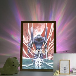 Neon Genesis Evangelion-Rei&Unit-00 Red Moon Scene