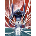 Neon Genesis Evangelion-Rei&Unit-00 Red Moon Scene