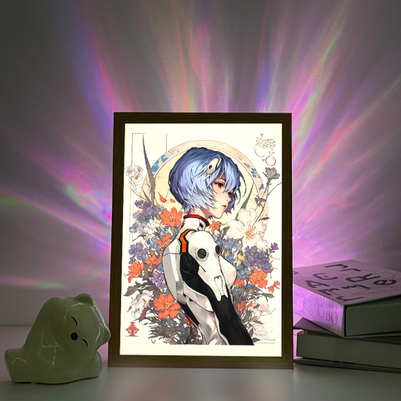 Neon Genesis Evangelion-Rei Ayanami Vintage Portrait Scene