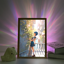 Neon Genesis Evangelion-Rei Ayanami Sunlit Alley Calm Scene