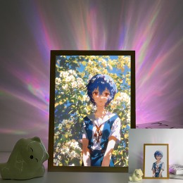 Neon Genesis Evangelion-Rei Ayanami Flower Field Glow Scene