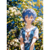 Neon Genesis Evangelion-Rei Ayanami Flower Field Glow Scene