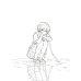 Neon Genesis Evangelion-Rei Ayanami Forest Reflection Scene
