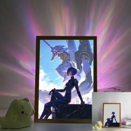 Neon Genesis Evangelion-Rei&Unit-00 Sky Battle Scene